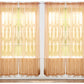 J&V TEXTILES 4-Pack Value: Solid Sheer Window Curtain Panels