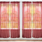 J&V TEXTILES 4-Pack Value: Solid Sheer Window Curtain Panels