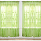 J&V TEXTILES 4-Pack Value: Solid Sheer Window Curtain Panels