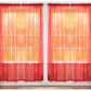 J&V TEXTILES 4-Pack Value: Solid Sheer Window Curtain Panels