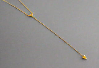 Gilded Triangle Delight Necklace