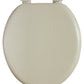 J&V Textiles Soft Round Toilet Seat With Easy Clean & Change Hinge, Padded