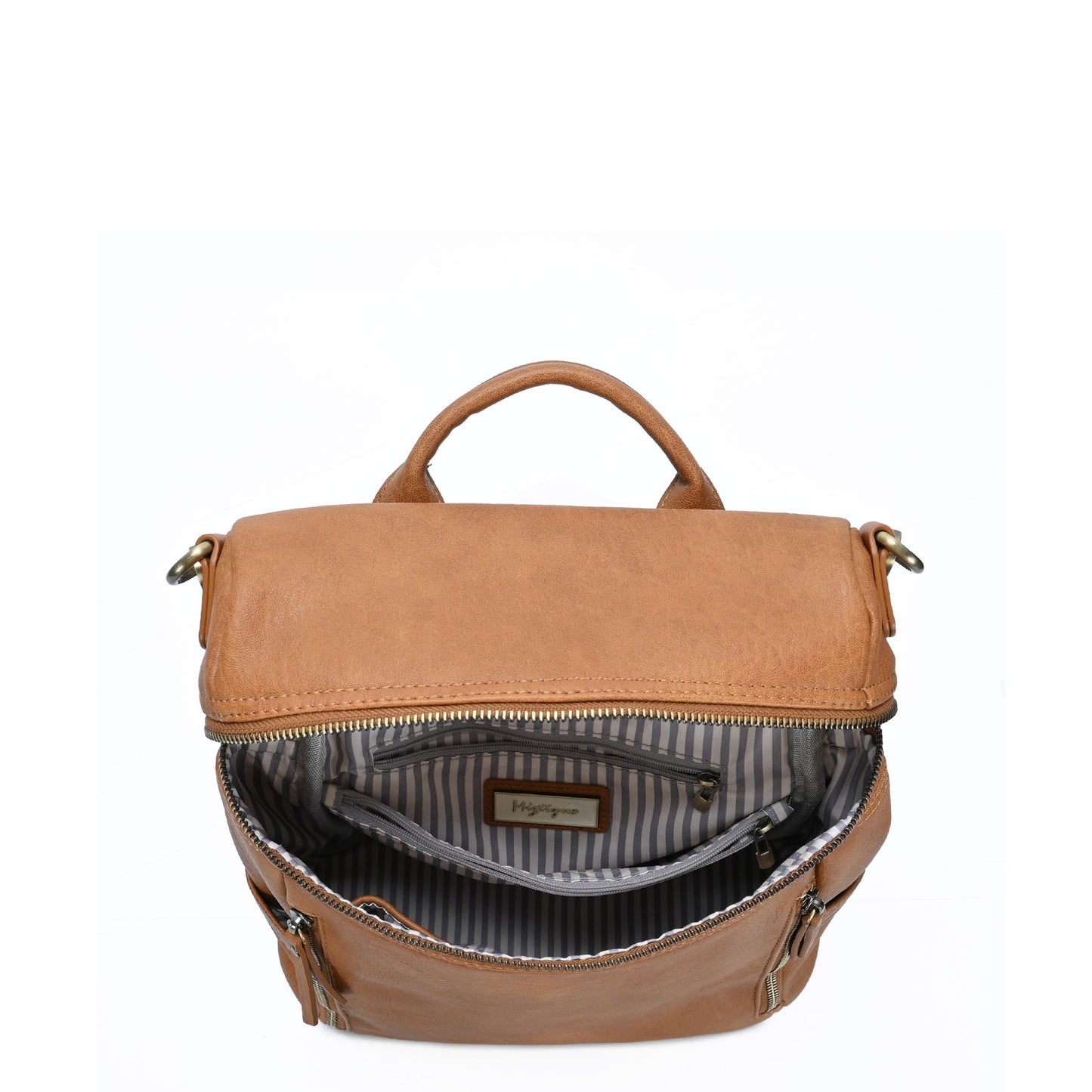 Sienna Utilitarian Shoulder Backpack Purse