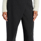 Lucy Paris Striped Asymmetrical Pants Charcoal