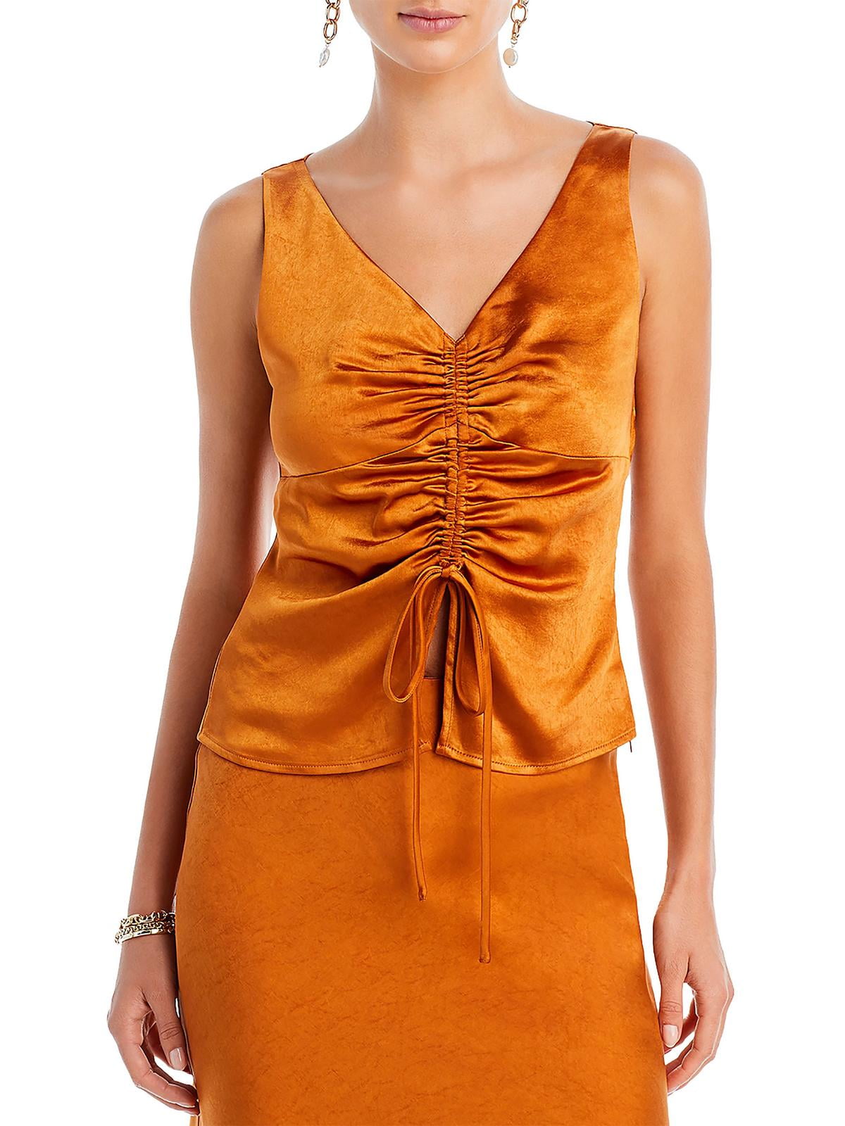 Lucy Paris Gathered Top Gold