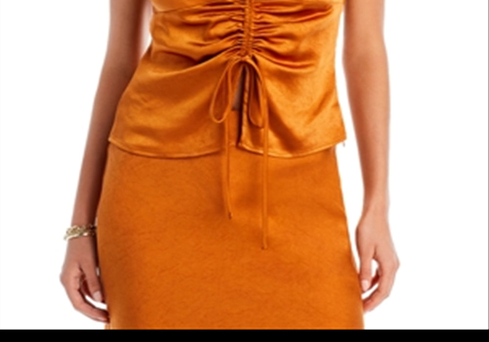 Lucy Paris Gathered Top Gold