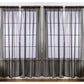 J&V TEXTILES 4-Pack Value: Solid Sheer Window Curtain Panels