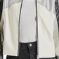 Steve Madden Helayna Color Blocked Moto Jacket Silver