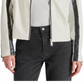 Steve Madden Helayna Color Blocked Moto Jacket Silver