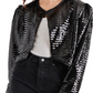 Steve Madden Juliet Cropped Piano Sequin Bolero Black