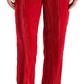 Steve Madden Mercer Crushed Velvet Pants Red