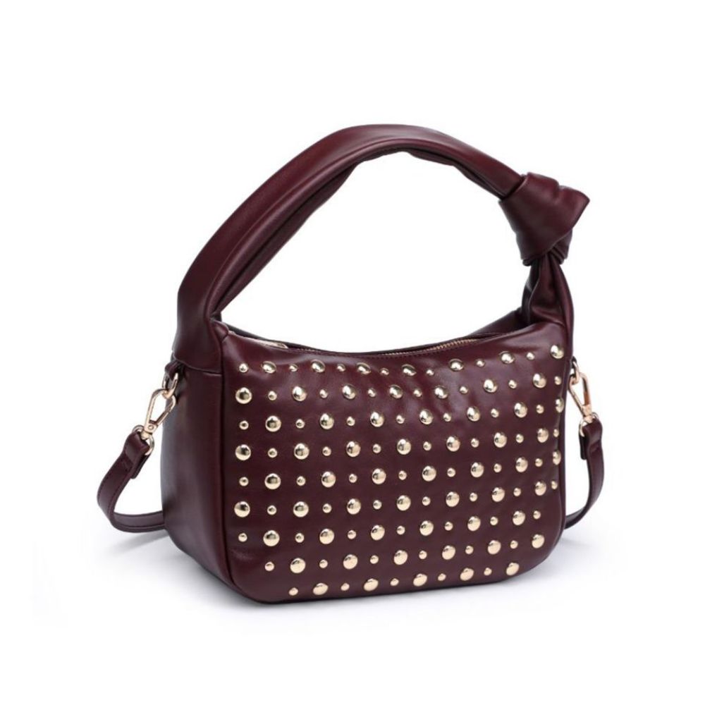 Urban Expressions Lennox Studded Faux Leather Convertible Hobo Bag