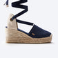 Bisbe Canvas Espadrille Platform Wedges