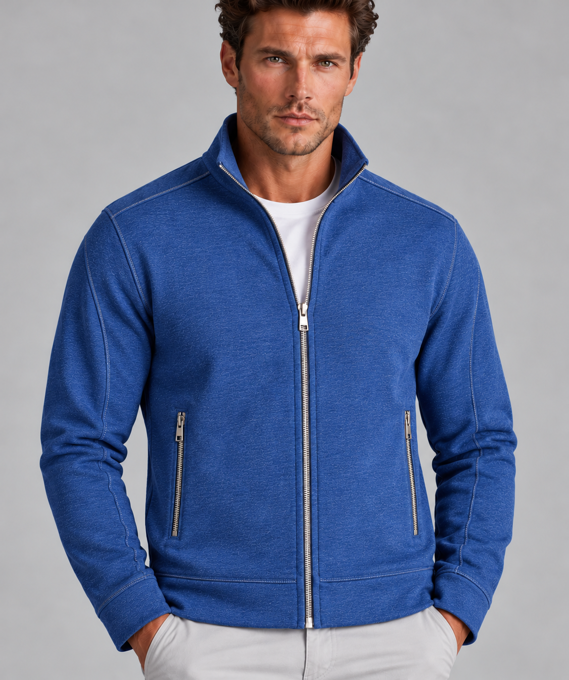 Breckenridge Full-Zip Sweatshirt - Tokyo Blue