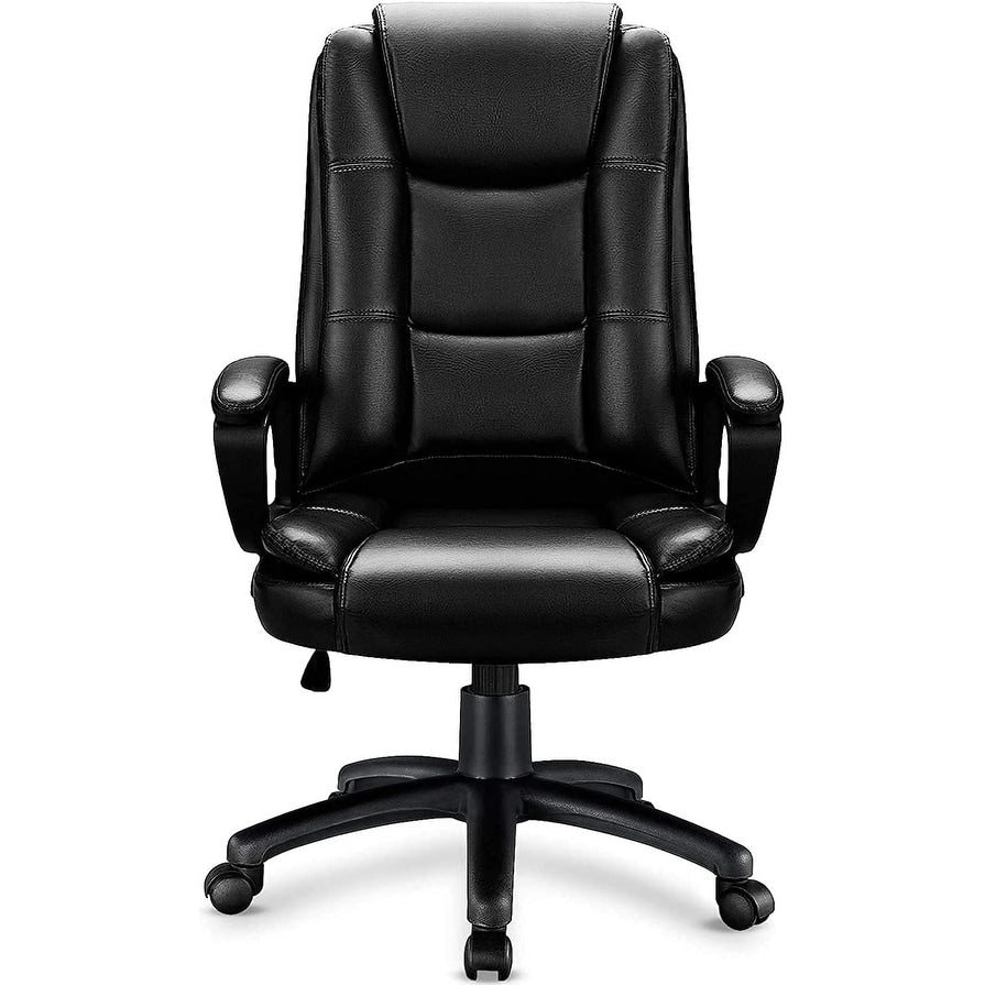 Bossin High Back Ergonomic Leather Executive Office Chair  400lbs Capacity