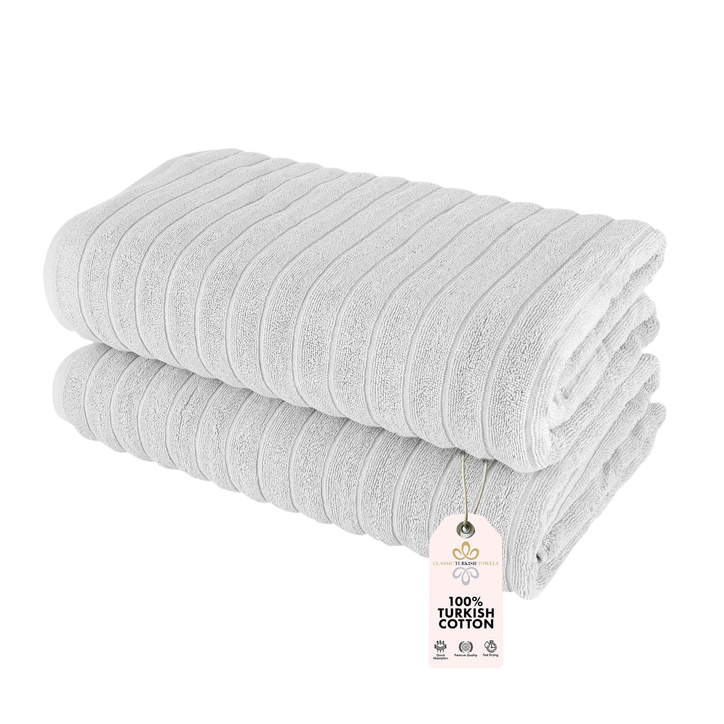 Brampton 2 Piece Luxury Turkish Cotton Jumbo Bath Sheets