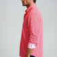 Swiss Check Long Sleeve Tech Shirt - Red