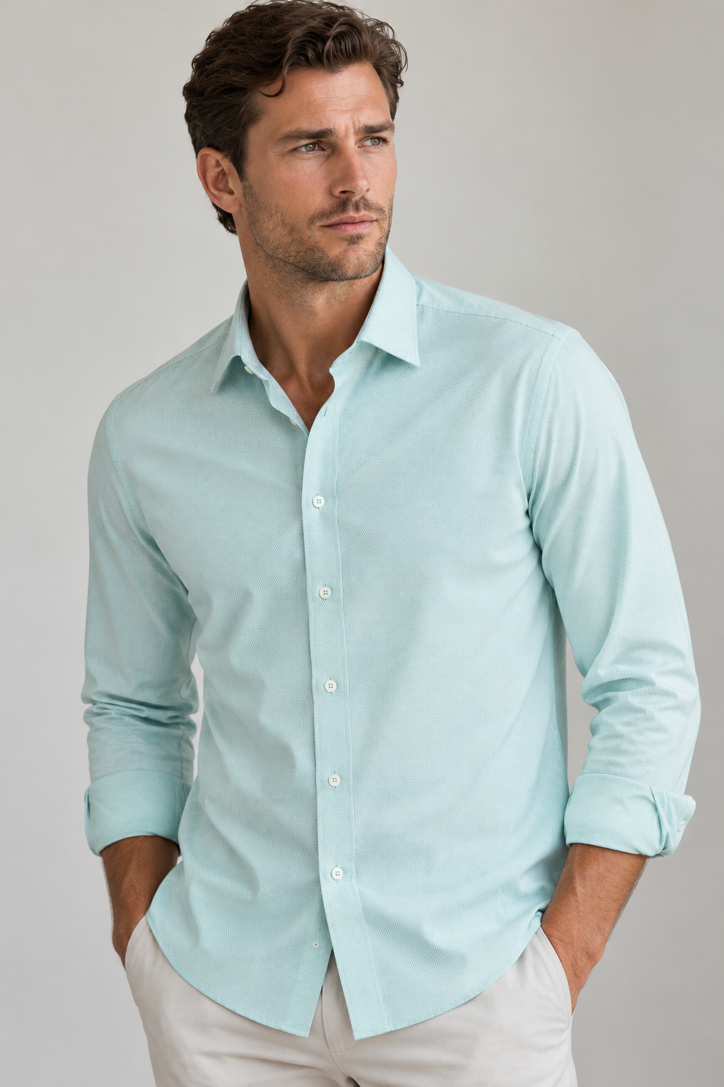 Studio Dot Long Sleeve Tech Shirt - Teal
