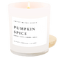 Pumpkin Spice Soy Candle - White Jar - 11 oz