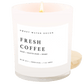 Fresh Coffee Soy Candle - White Jar - 11 oz