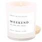 Weekend Soy Candle - White Jar - 11 oz