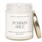 Pumpkin Spice Soy Candle | 9oz. Clear Jar
