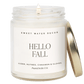 Hello Fall Soy Candle - Clear Jar - 9 oz