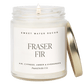 Fraser Fir Soy Candle - Clear Jar - 9 oz