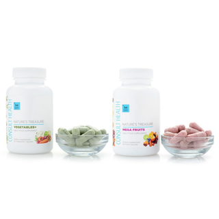 Consult Health Nature's Treasures Mega Fruit & Vegetables+ Daily Food Supplement