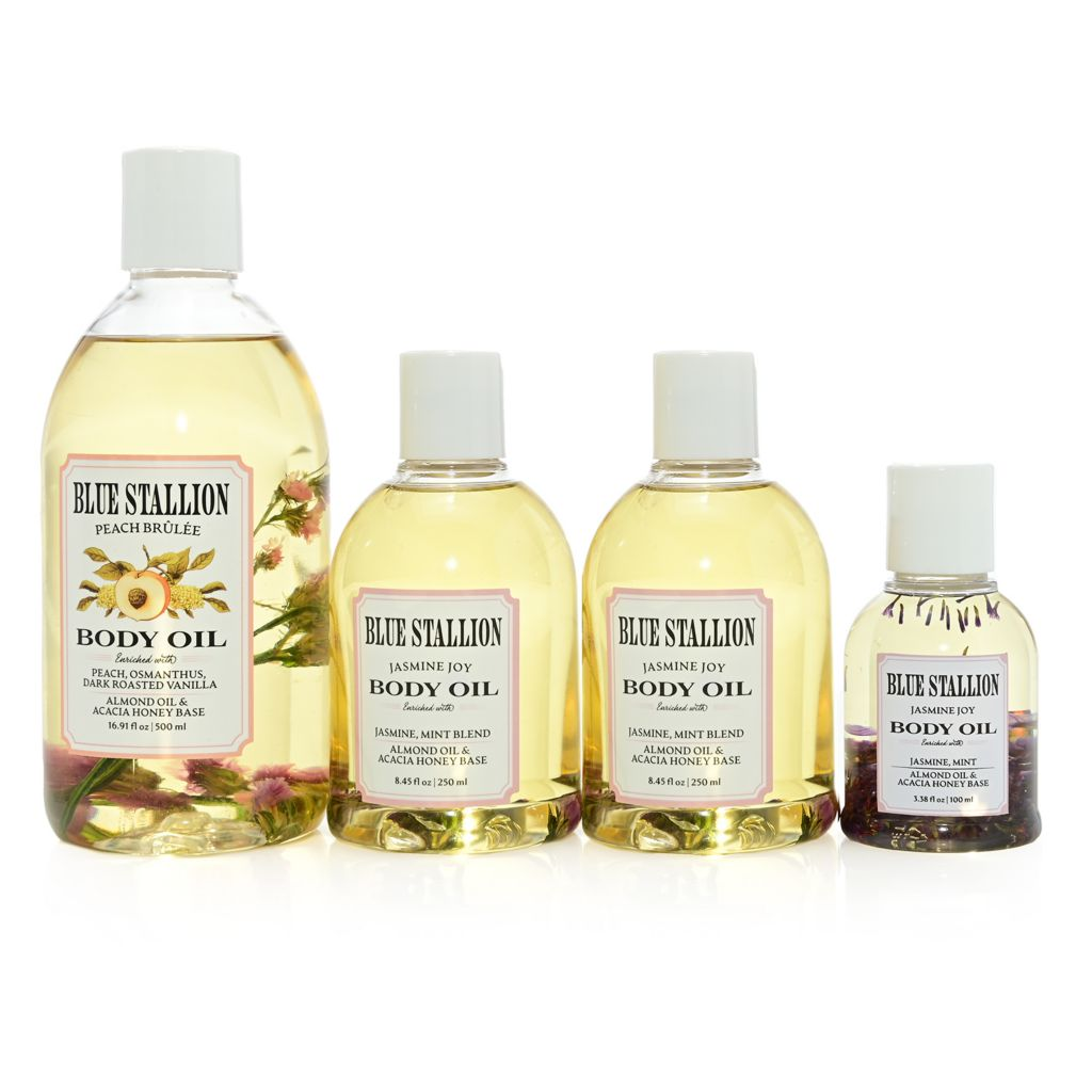 Blue Stallion Body Oil Trio w/ Bonus Travel Size