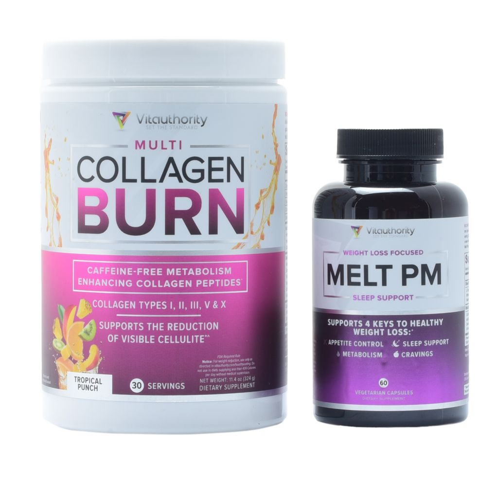 Vitauthority Multi-Collagen Burn w/ Melt PM Duo