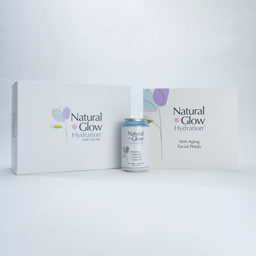 Natural Glow Beauty Hydration Bundle 24-Pack w/ Facial Petals