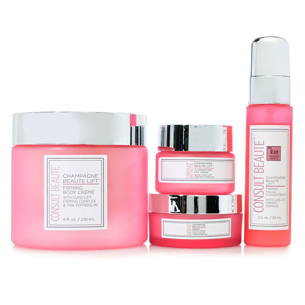 Consult Beaute Champagne Face & Body Lift 4-Piece Kit