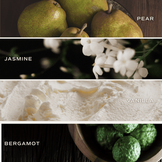 Favorite Sweater Soy Candle - Patterned 9 oz - Clear Jar (Cashmere and Vanilla)