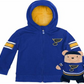 Cubcoats Transforming 2-in-1 Toddler Unisex Blue St. Louis Full-Zip Hoodie & Soft Plushie Blue