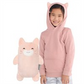 Cubcoats Kali The Kitty 2 in 1 Transforming Crewneck Sweatshirt Hoodie & Soft Plushie Pink