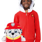 Cubcoats Transforming 2 in 1 Unisex Marshall 2-in-1 Stuffed Animal Hoodie Red