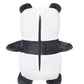 Cubcoats Transforming 2 in 1 Unisex Papo the Panda 2-in-1 Stuffed Animal Fleece Jacket Gray