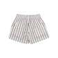 Common Hype Split Pinstripe Mesh Short Ivory
