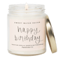 Happy Birthday Soy Candle - Clear Jar - 9 oz