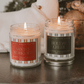 Holiday Cheer Soy Candle - 9 oz Patterned Clear Jar