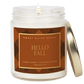Hello Fall Soy Candle - Patterned 9 oz - Clear Jar