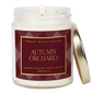 Autumn Orchard Soy Candle - Patterned 9 oz - Clear Jar (Mulled Cider)