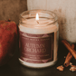 Autumn Orchard Soy Candle - Patterned 9 oz - Clear Jar (Mulled Cider)
