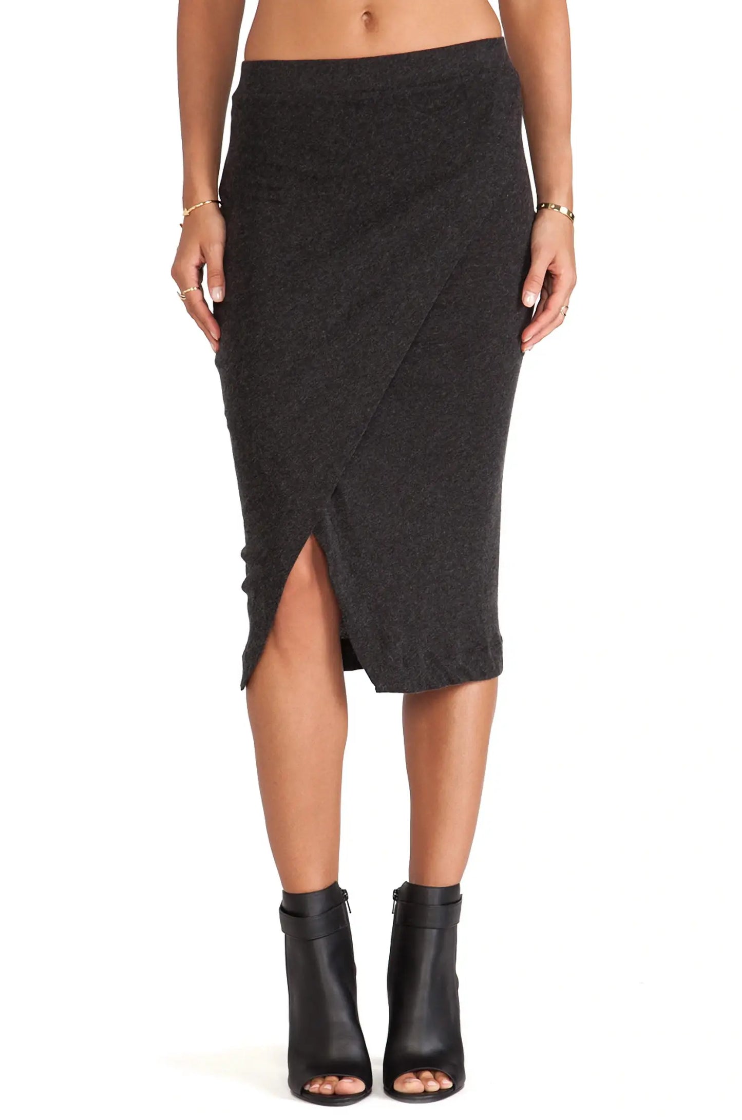 Enza Costa - CASHMERE MIDI SKIRT