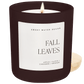 Fall Leaves Soy Candle - Brown Matte Jar - 15 oz