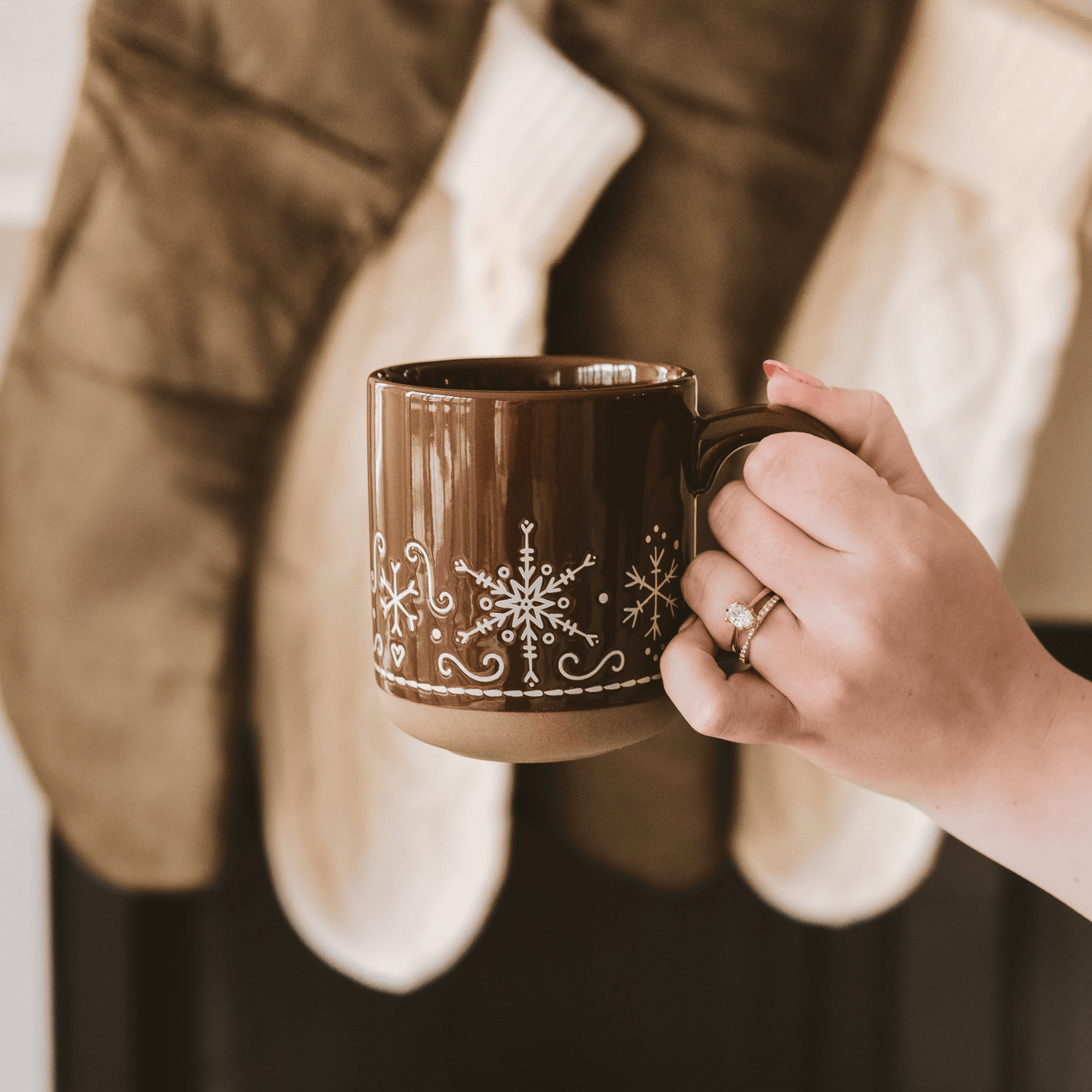 Gingerbread 14oz. Stoneware Coffee Mug