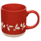 Holly 14oz. Red Stoneware Coffee Mug