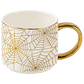 Spiderwebs 14 oz Gold Handle Coffee Mug