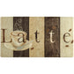 Oversized 20"x36" Feel at Ease Anti-Fatigue Kitchen Mat (Latte Sign)